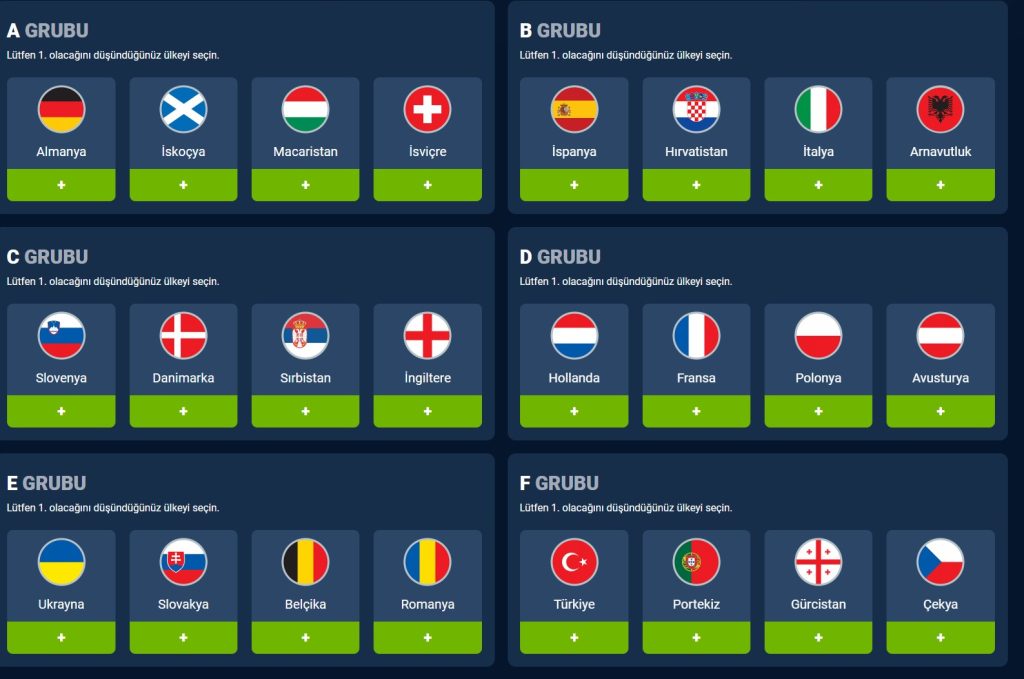 Euro 2024 tahmin yarışmasına katılın!
