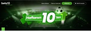 HAFTANIN MAÇLARINA 10 ORAN İLE 2.500 TL KAZAN