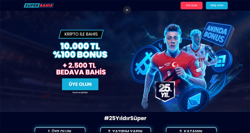 Superbahis'ten 10 000 TL Kripto Bonusu + 500 Bedava Dönüş